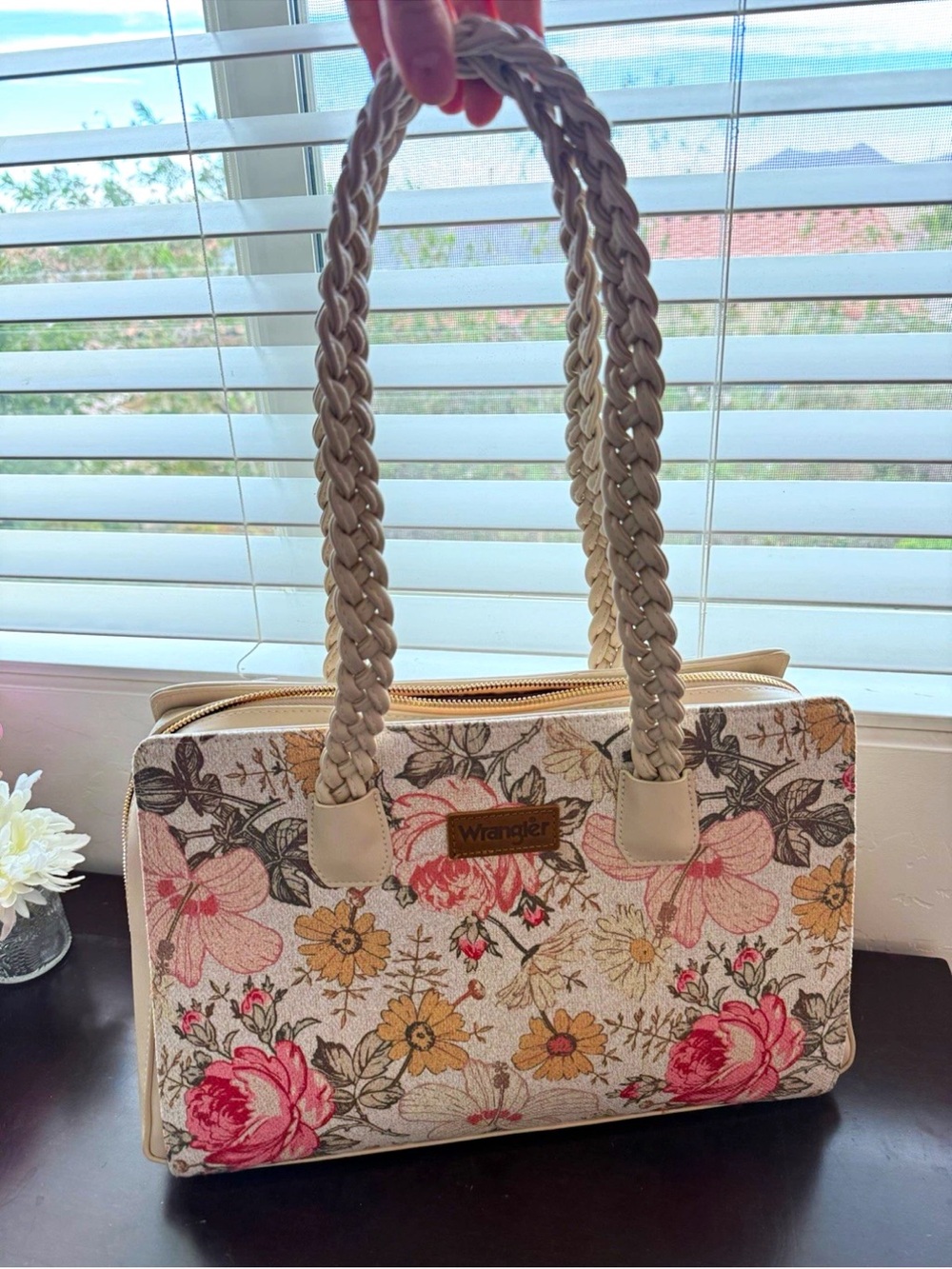 Wrangler Boho braided strap handbag